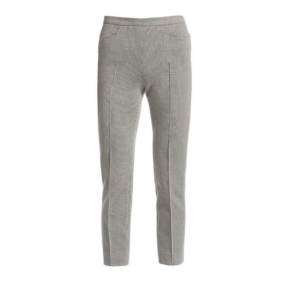 Akris punto Franca Houndstooth Cropped Trousers Black Cream Women’s Size 6 / S - Picture 2 of 16